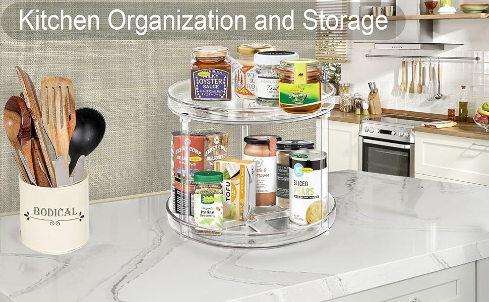 lazy susan spice rack