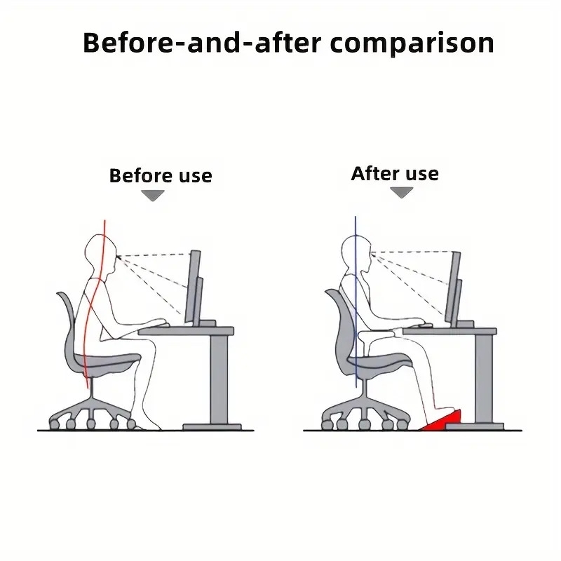 1pc shakable massage foot pad under desk foot rest stool suitable for office study living room details 6