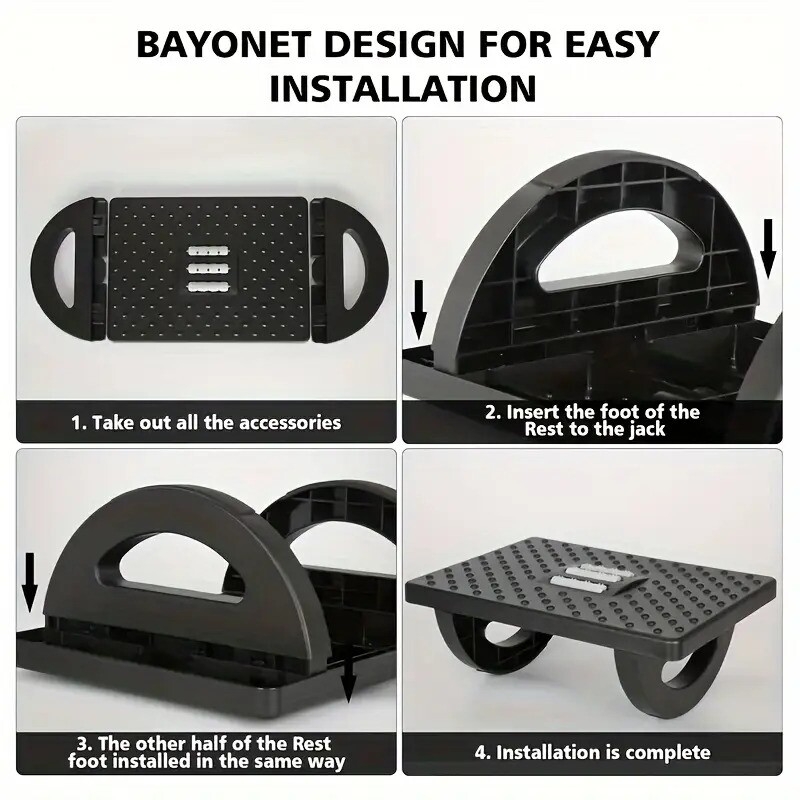 1pc stepping foot stool under table massage foot pedal     and massage   feet anti cross legs suitable for office or desk details 7