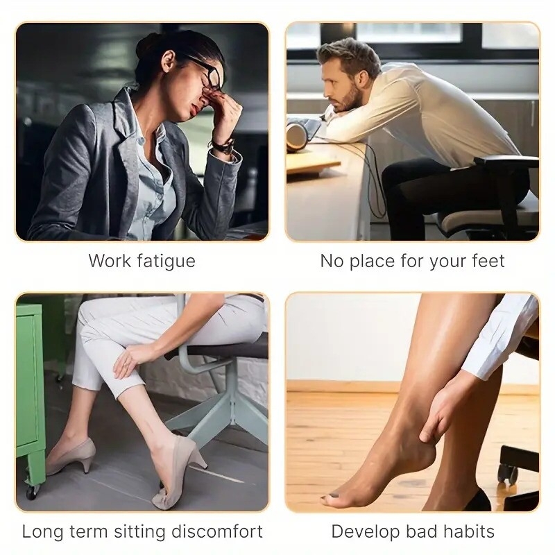 1pc stepping foot stool under table massage foot pedal     and massage   feet anti cross legs suitable for office or desk details 4