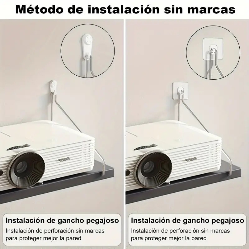 3pcs set floating shelves no drill wall mounted storage rack wooden home decor organizer shelf for living room bedroom space saving   minimalist decor with bonus hooks details 6