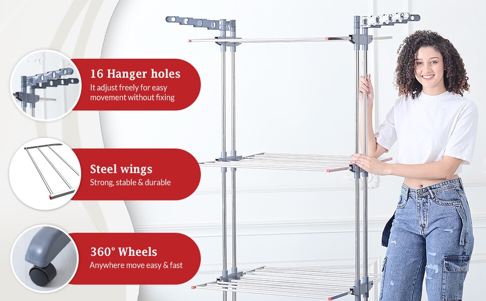 Clothes Drying Stand steel
