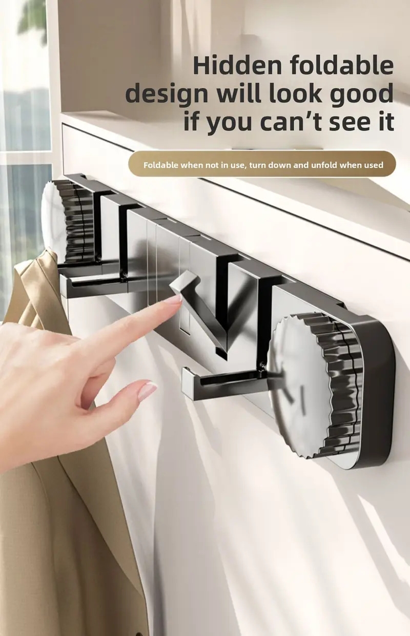 2种选择吸盘门后挂钩 - 强力粘合无需钻孔承重架衣帽储物 商品详情 7