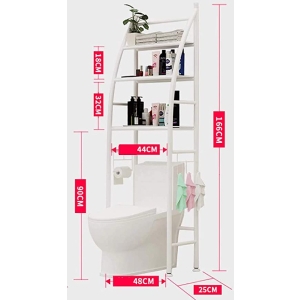SHOWAY Metal Toilet Cabinet Shelving Kitchen Bathroom Space Saver Shelf Organizer Holder New, Gene