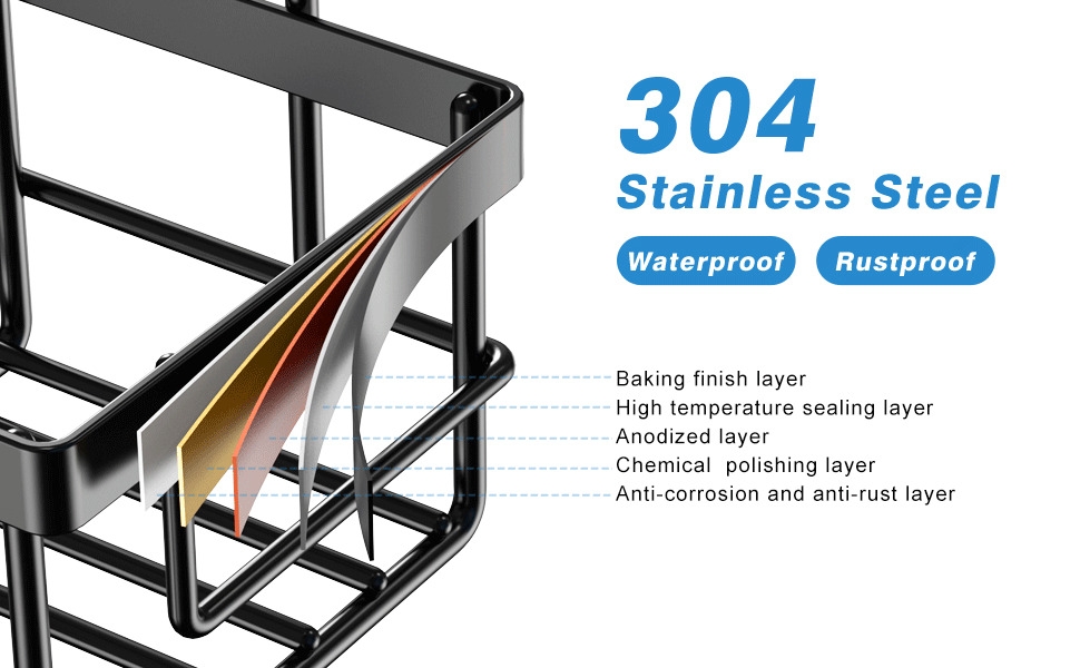 Bathroom accessories with 304 Stainless Steel