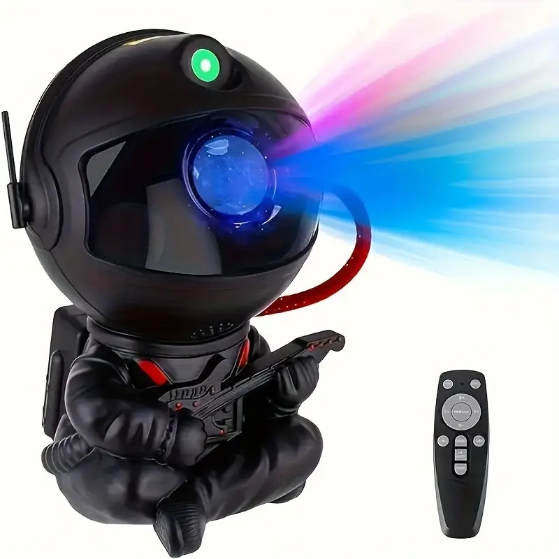 holiday surprise 1 astronaut galaxy star projector bedroom starry night light flexible adjustable projection angle led nebula light room decoration christmas holiday and birthday gift for family and loved ones black guitar style 9