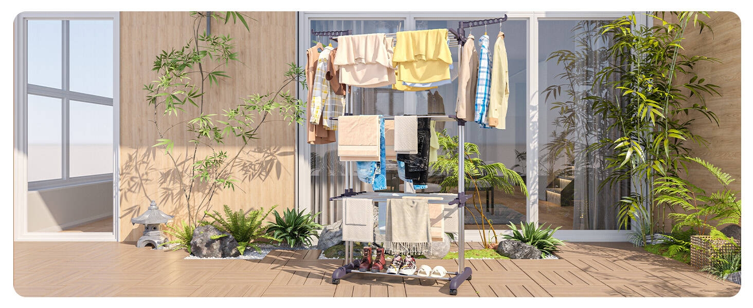 Interior space with natural lighting showing modern living area with plants and furniture, emphasizing open-concept design and natural elements.