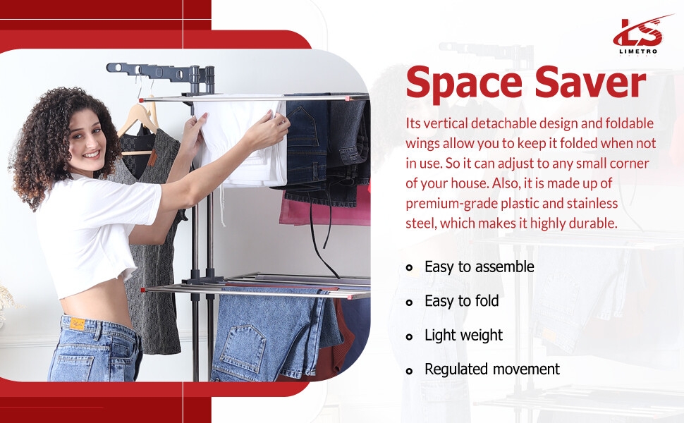 Double Pole Clothes Stand