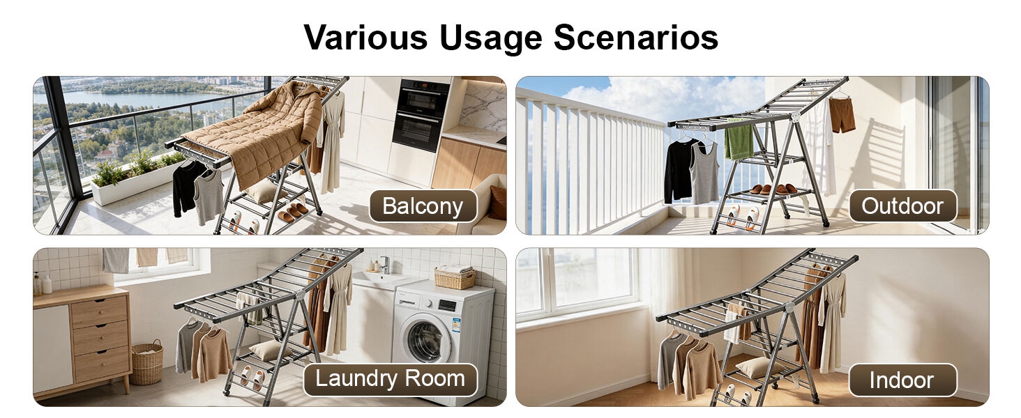 Clothes Drying Rack for Indoor Outdoor