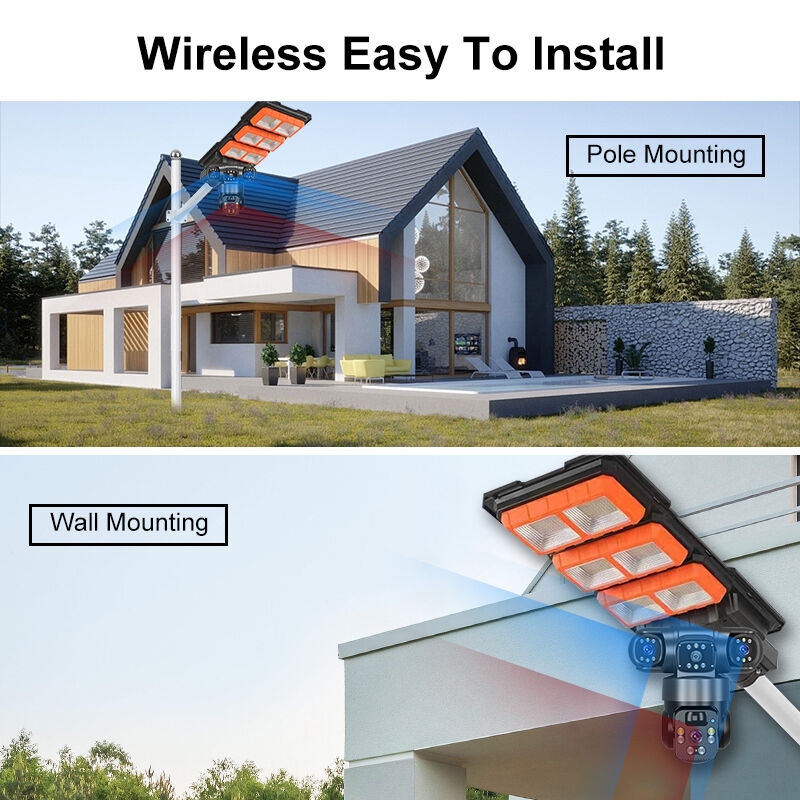 Outdoor Top-sell Camera With Solar Panel 4g Solar Street Light Camera