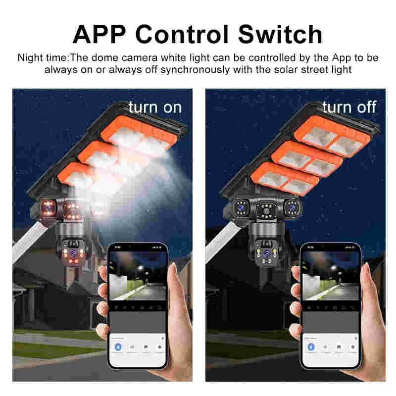 Outdoor Top-sell Camera With Solar Panel 4g Solar Street Light Camera