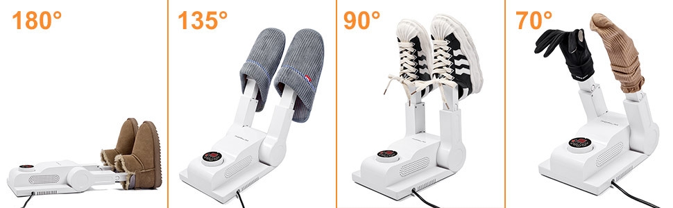 FORLIM Boot Dryer for Work Boots, Shoe Dryer with Adjustable Temperature & Ozone Deodorizer