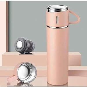 new vacuum flask set 3 steel cups stainless steel water bottle box thermos coffee tumbler tea mug