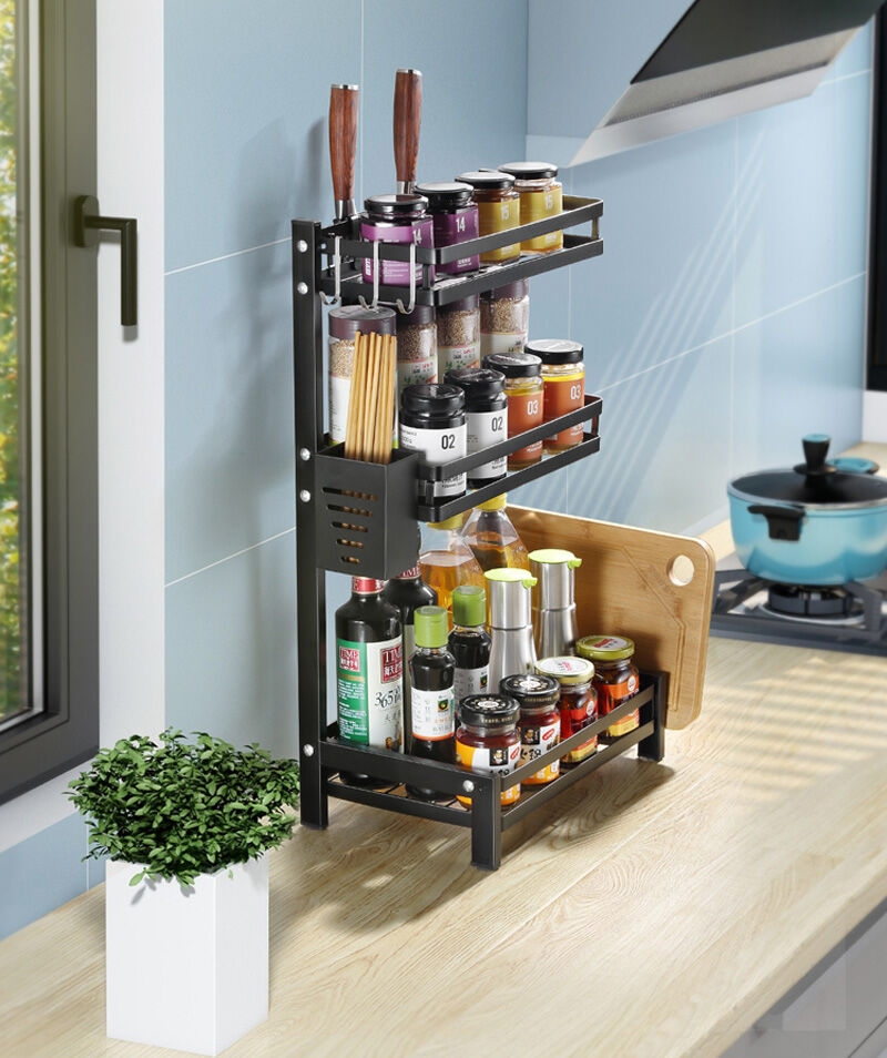 Factory Direct Sale Multifunctional Box Spice Seasoning Storage Rack