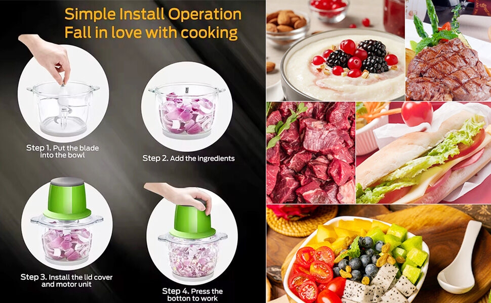 Electric Meat Grinder Food Chopper