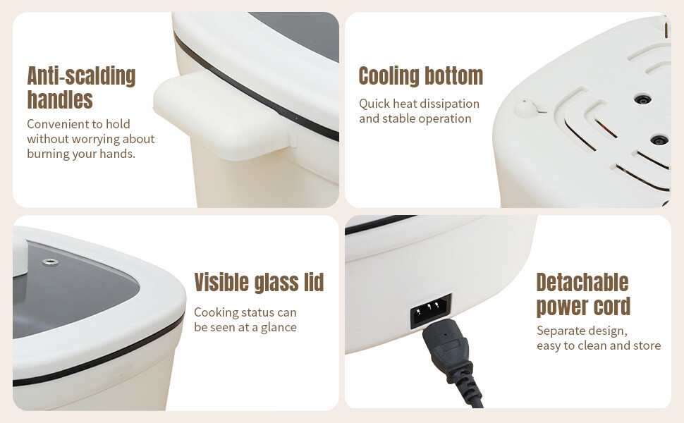 Electric Cooker with Steamer