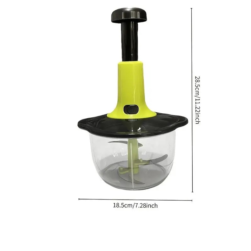 1pc 多功能不锈钢手动食物切碎器 - 带刀片保护罩，切碎机/绞肉机/搅拌机，大蒜绞碎洋葱切割机，适合用于大蒜、肉类和多用途使用，耐用的手动压碎工具，蔬菜切片机及切碎器，厨房小工具，餐前准备，万圣节，圣诞节派对用品、情人节, 新年礼物，4个季节均可使用 商品详情 7