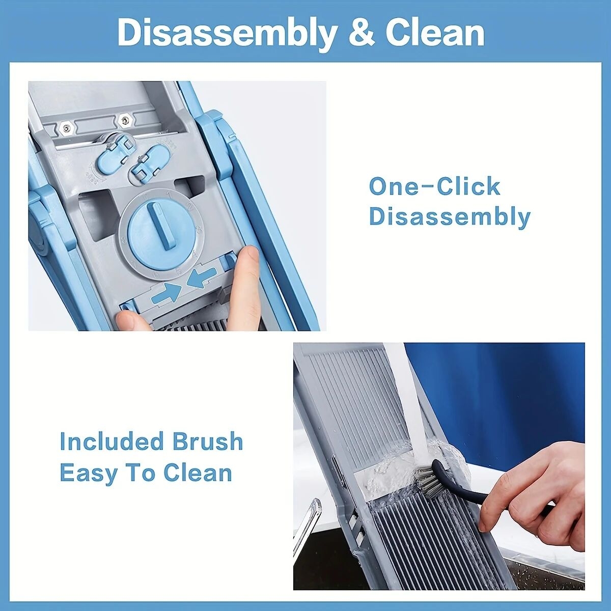 for all upgrade safe slicer size adjustable vegetable food chopper cutter detachable blade kitchen chopping artifact gift details 6