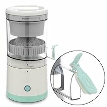 Citrus Juicer, Rechargeable Juicer Machine with USB Cable and Cleaning Brush,