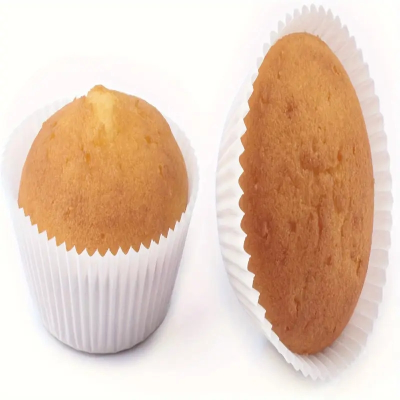 200pcs white cupcake liners 5x3cm disposable paper baking cups for muffins mini cakes 3