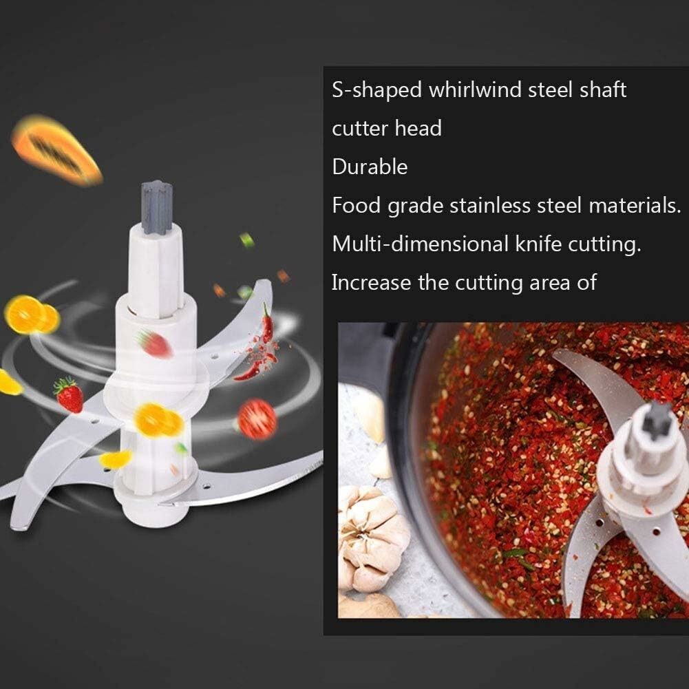 Hot Sale Multifunctional Food Meat Chopper, 6L Stainless Steel Food Processor - Meat Grinder For Efficiently Minced Vegetables, Fruits, And Nuts image