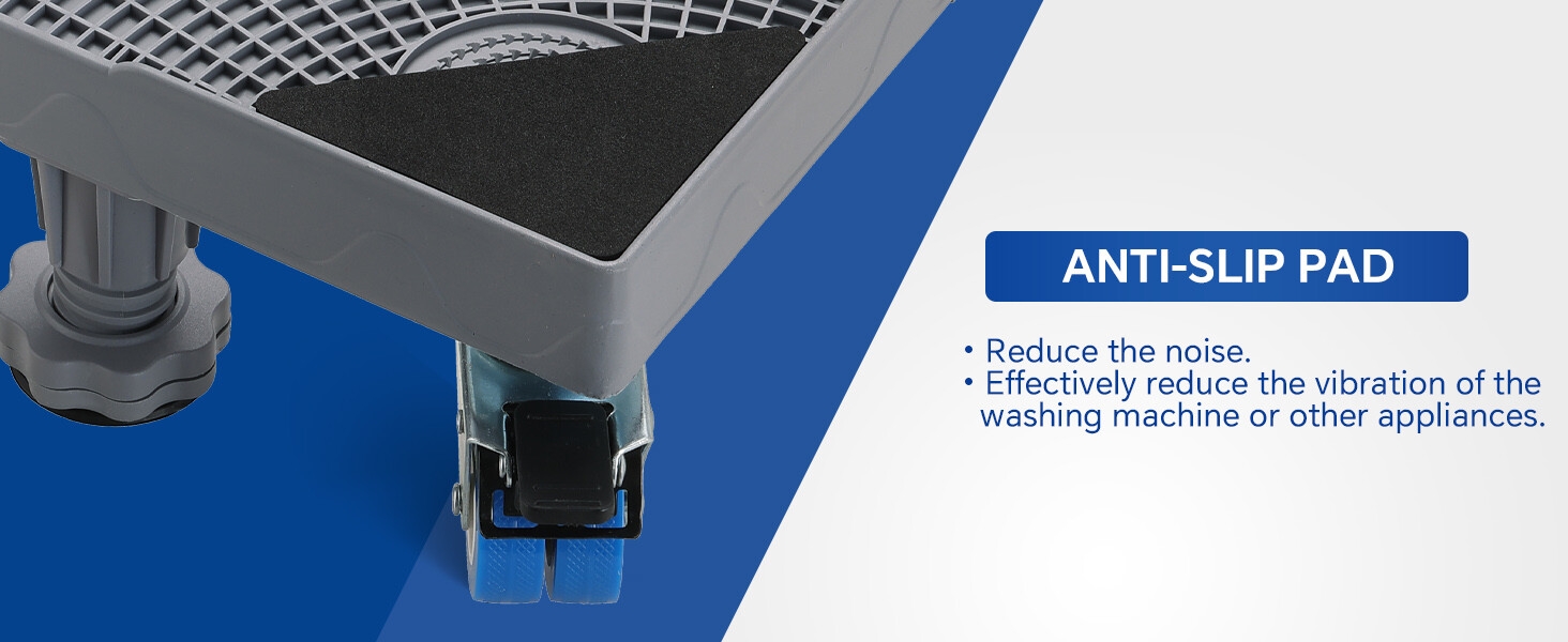 MYFULLY Adjustable Movable Furniture Dolly Roller Base 8 Wheels