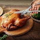 scissors cut chicken