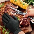scissors cut meat