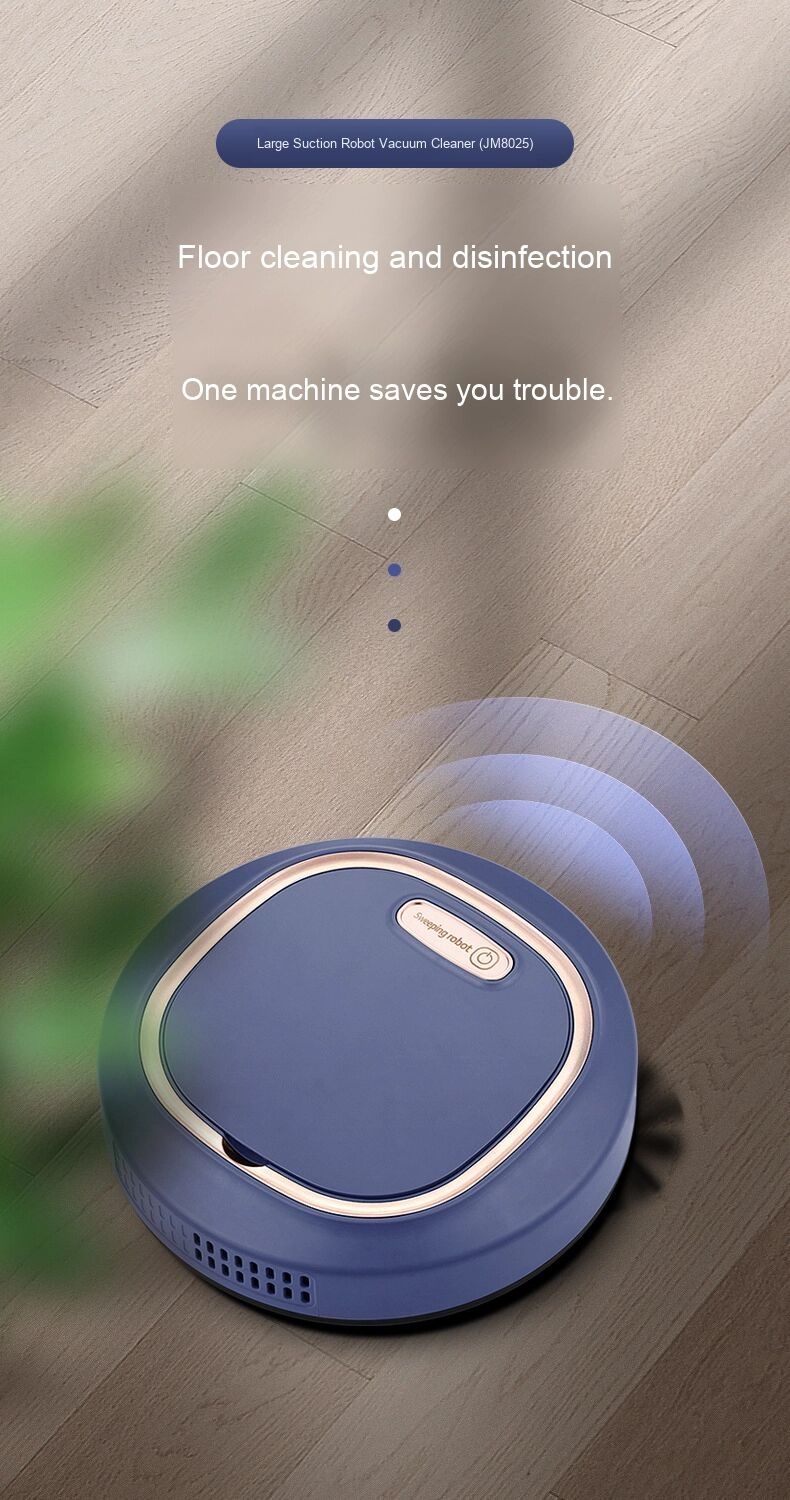 Fully Automatic Intelligent USB Charging Vacuum Cleaner Household Sweeping Robot with EU/US Plug Cross-Border Gift for Wholesale