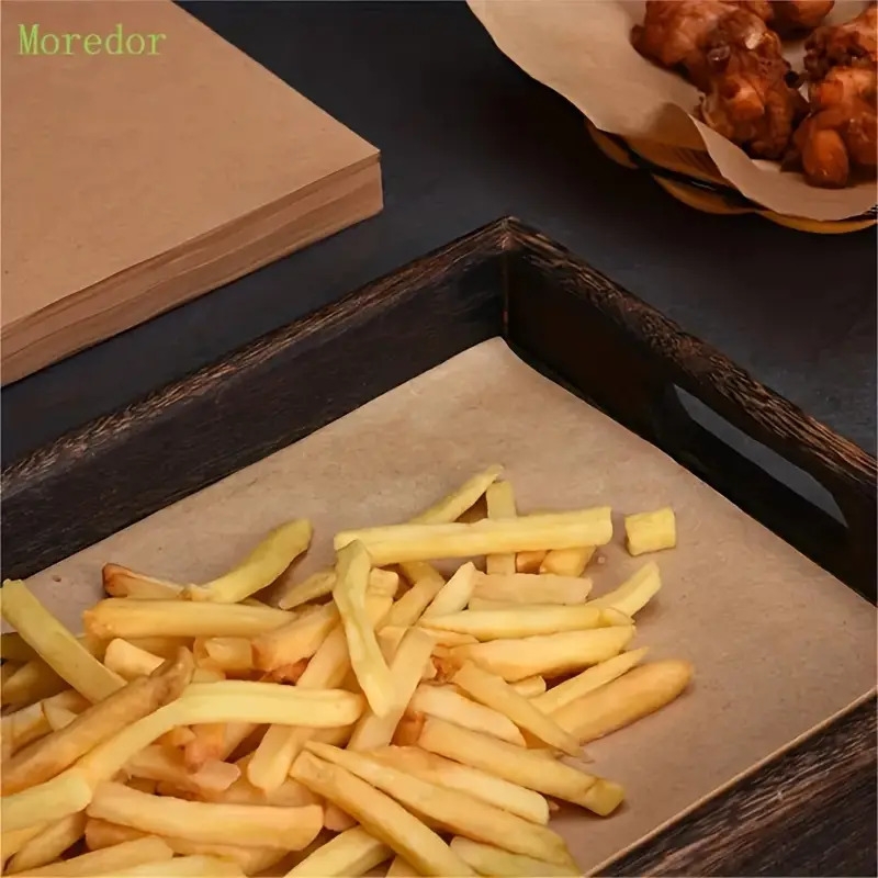 50 200pcs parchment paper baking sheets 6 8 inches precut non stick parchment paper for baking cooking grilling frying and steaming unbleached kitchen gadgets kitchen accessories home kitchen items details 7