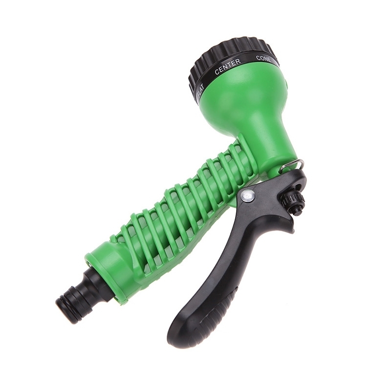 100FT Flexible Expandable Garden Magic Water Hose Pipe+Faucet Connector+Fast Connector+Spray Nozzle green one size 3