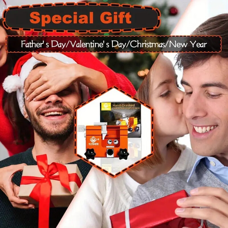 1 set chainsaw sharpening kit fast chain saw sharpener tool portable chainsaw sharpening jig hand crank chainsaw blade sharpener electric chainsaw file sharpener accessories for all kinds of chain saws details 6