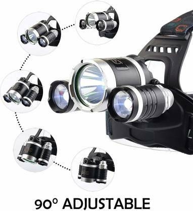 N2J2 SHOP Led Headlamp for Bicycle/Waterproof Headlight with Rechargeable Batteries LED Headlamp