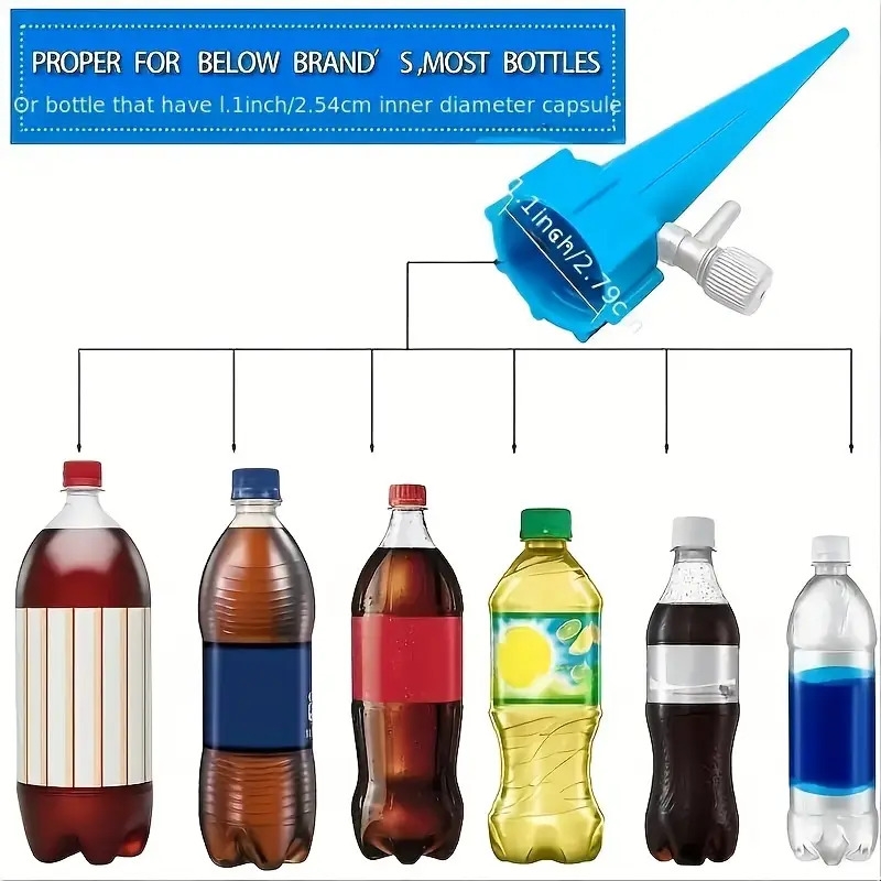 20pcs self plant watering spikes auto drippers irrigation devices vacation automatic plants water system with adjustable control valve switch design for house plant garden plant office plant details 6