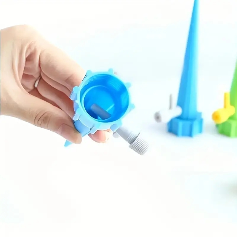 20pcs self plant watering spikes auto drippers irrigation devices vacation automatic plants water system with adjustable control valve switch design for house plant garden plant office plant details 7