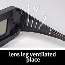 T TOVIA LCD Welder Glasses Safety Protective Solar Powered Auto Darkening Welding Goggles