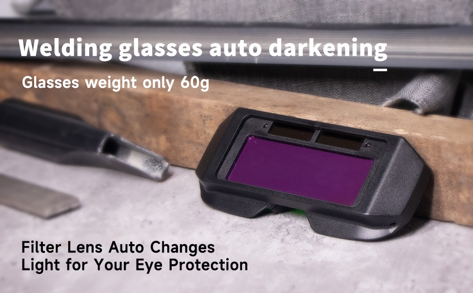 T TOVIA LCD Welder Glasses Safety Protective Solar Powered Auto Darkening Welding Goggles