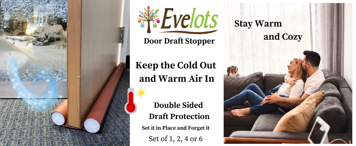 Evelots Door Draft Stopper.