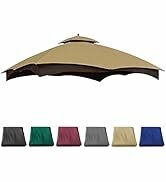 JANCANOPY 10X12 Replacement Gazebo Cover for Lowe's Gazebo Model #TPGAZ17-002C,TPGAZ17-002 (Beige)