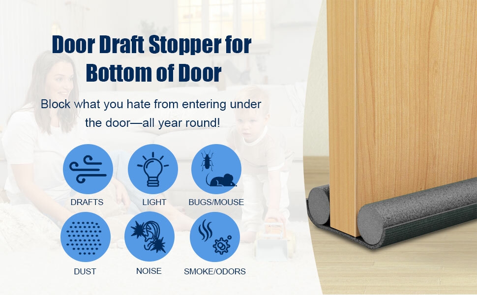 Door Draft Stopper for Bottom of Door;door draft stopper;under door draft stopper;