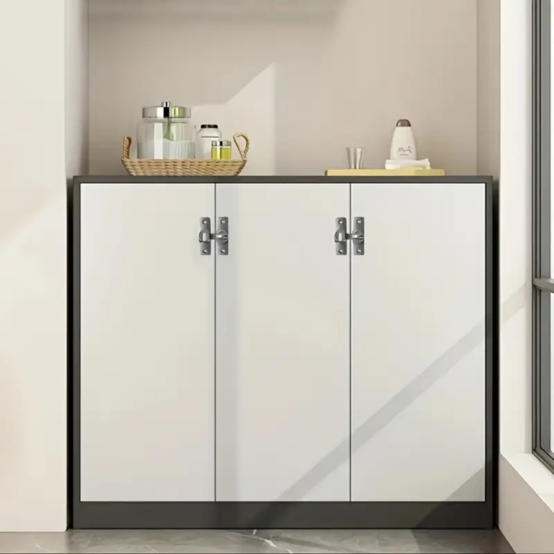 重型防盗门把手带90°/ °可调滑动销 - 耐用金属防撬锁，手控及喷漆处理适用于浴室和家庭安全，现代门锁，坚固结构 商品详情 3