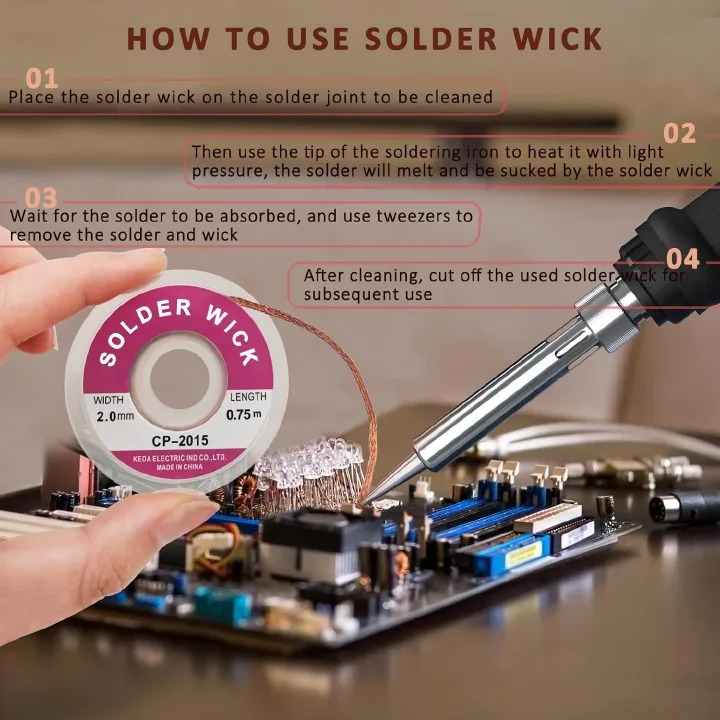 15pcs Soldering Iron Kit Electronics, 60W Adjustable Temperature Welding Tool Soldering Tips Desoldering Pump Soldering Iron Stand Tweezers