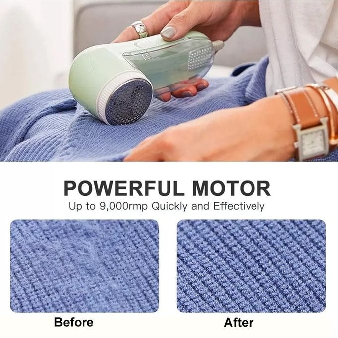 product_image_name-CYFAZA-Fabric Shaver And Lint Remover, Sweater Defuzzer With Replaceable Blades, USB Charging-3