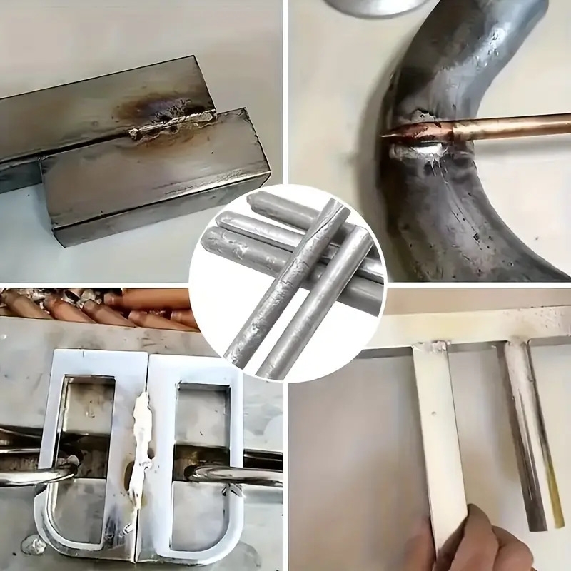 24pcs-易于熔融的水箱和管道的低温焊棒 - 多功能，快速的粉末芯杆，用于不锈钢，铜，铁，铝-低温焊锡棒,打火机维修焊接，快速维修专用 - 适用于不锈钢、铜、铁和铝 商品详情 3