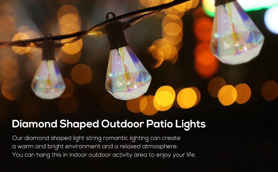 diamond patio lights