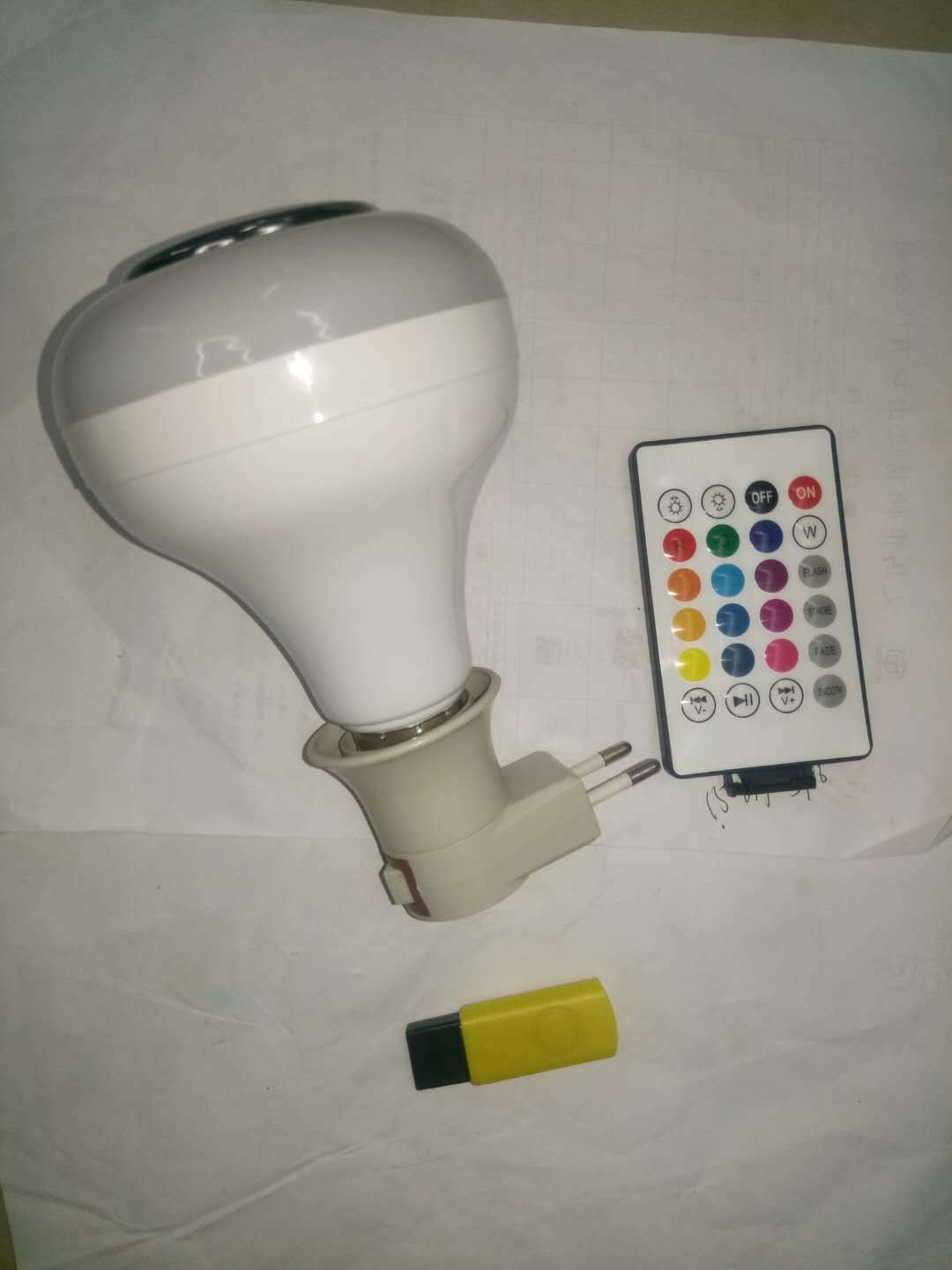 RGB E27 Remote Control Led Music Bulb Smart Light Speaker Led Bulb With Speaker WIFI B22  20W 10W 85-265V