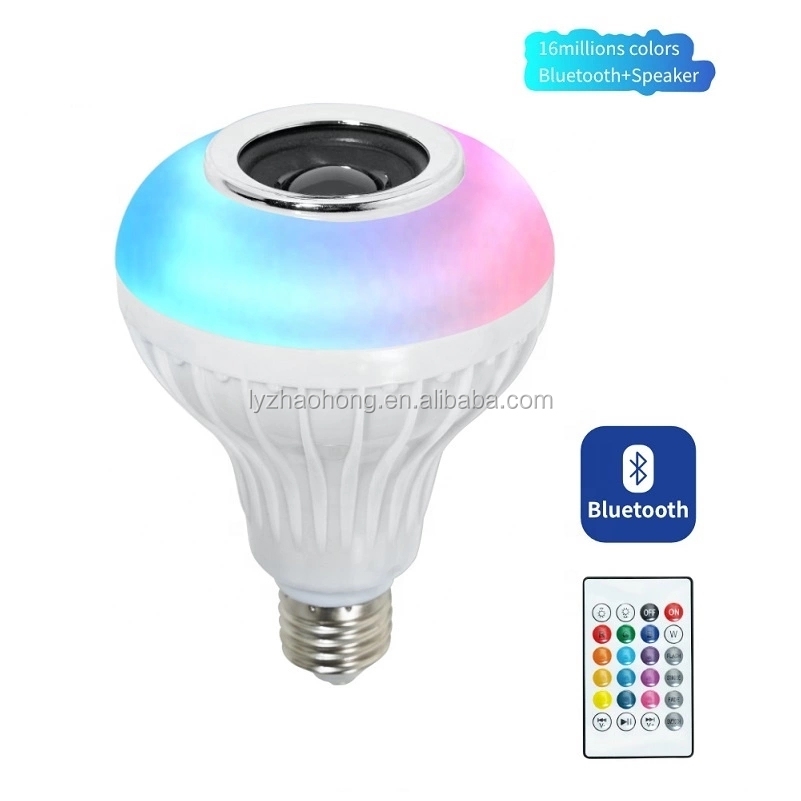 RGB E27 Remote Control Led Music Bulb Smart Light Speaker Led Bulb With Speaker WIFI B22  20W 10W 85-265V