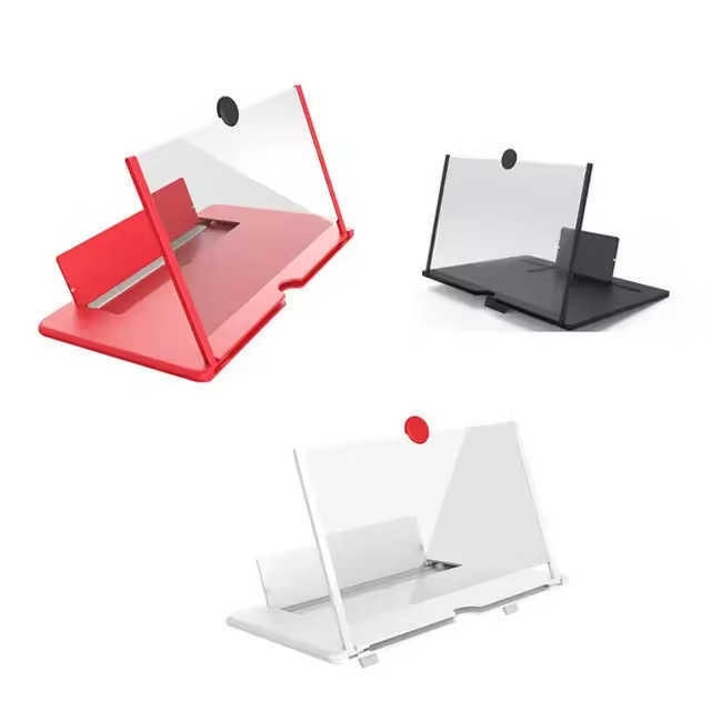 高品质手机屏幕放大镜高清10 12 14英寸手机屏幕放大镜视频放大器手机支架支架