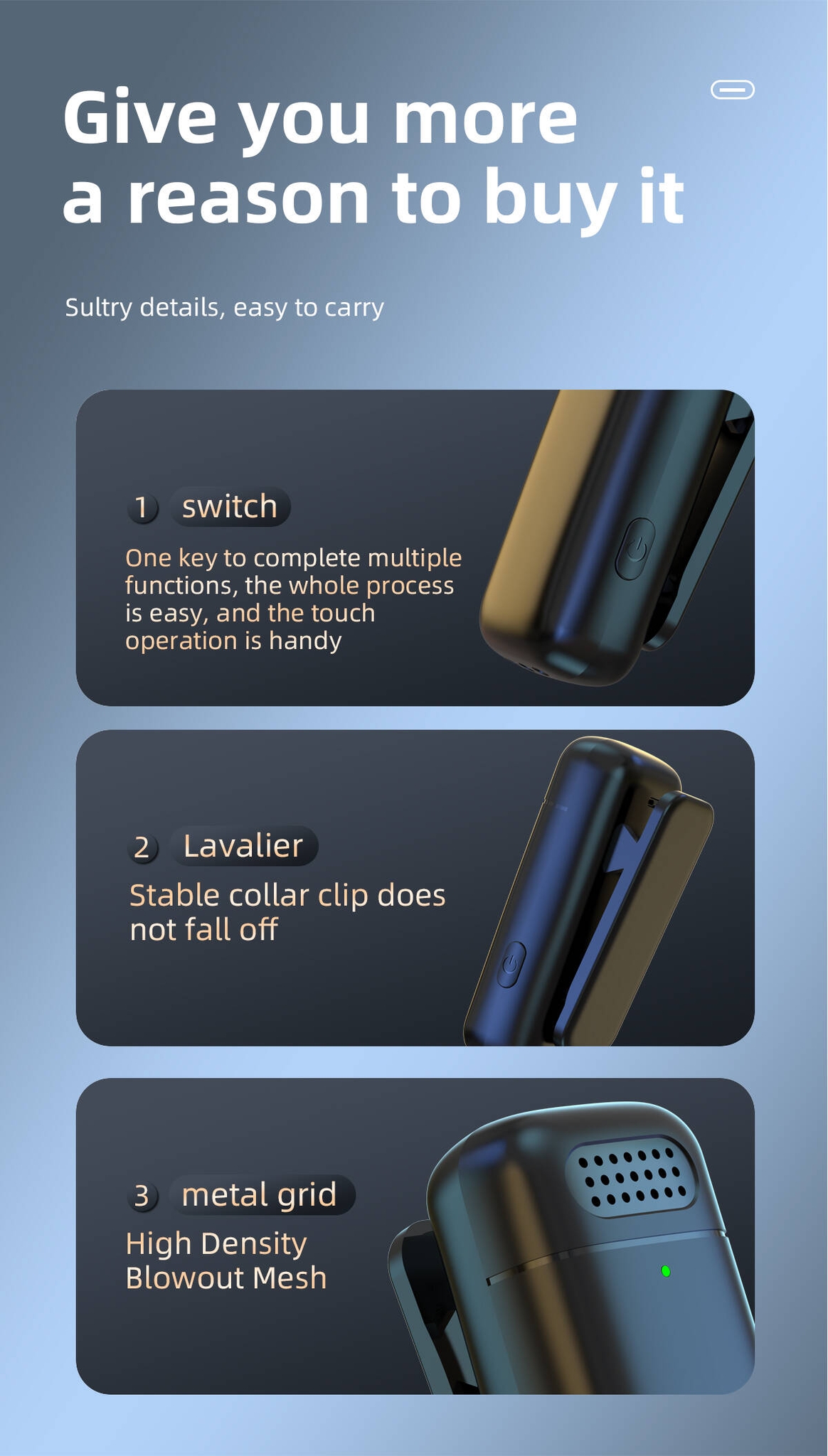 K13 Manufacturers Wholesale Professional Wireless Lavalier Microphone New Hot Selling Multi-function High Value Advantage Supply