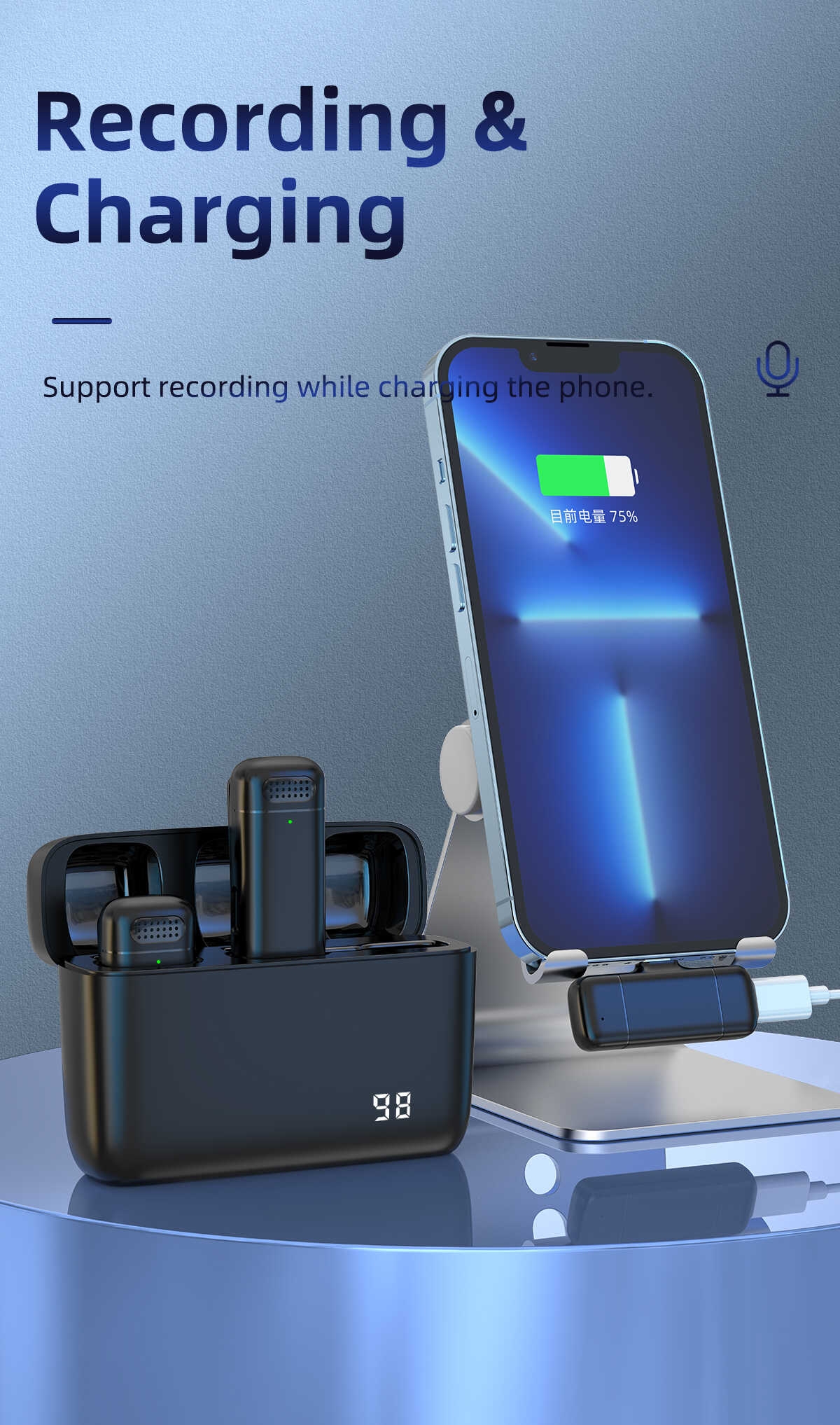 K13 Manufacturers Wholesale Professional Wireless Lavalier Microphone New Hot Selling Multi-function High Value Advantage Supply